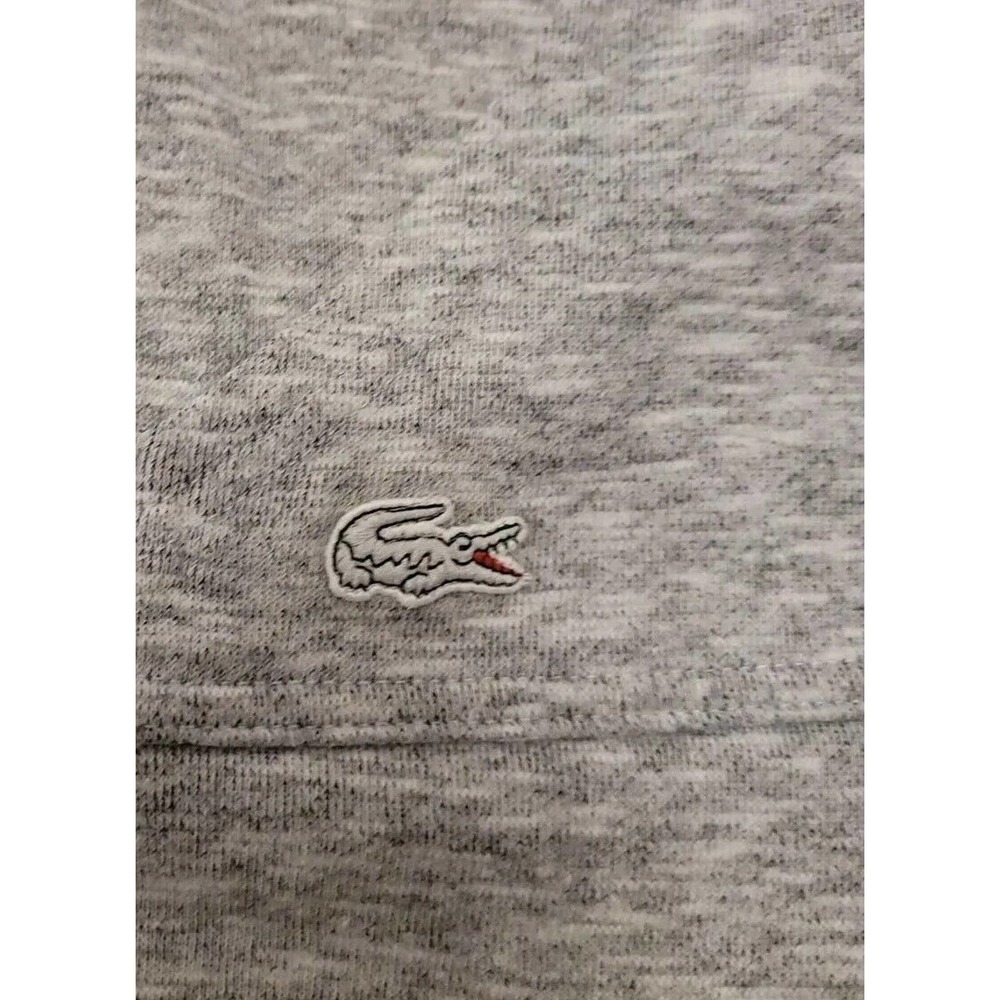 Lacoste Sleepwear L/S Crew Knit Cotton Blend Top Sz S
